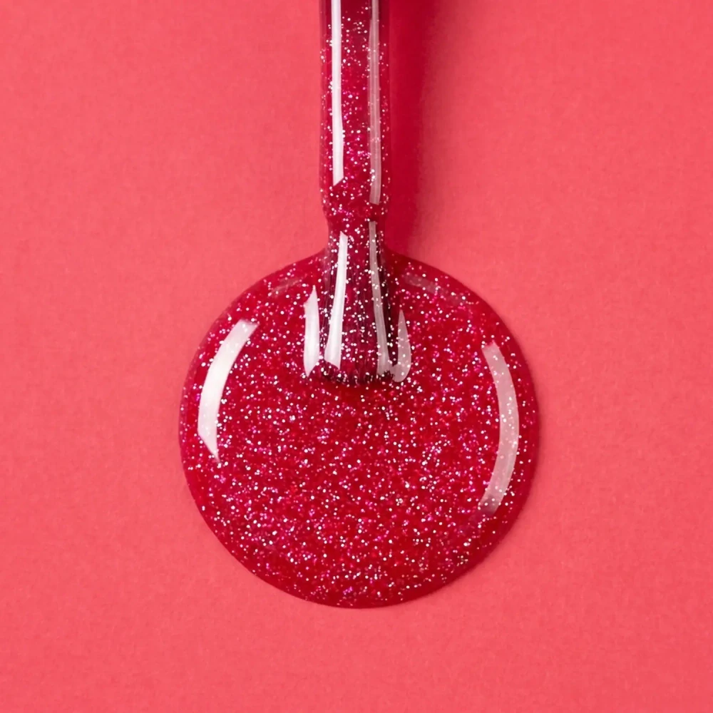 UV/LED Gel Polish Flashing Lights, 5ml - 021, Cerise - jasný karmínově červený gel lak