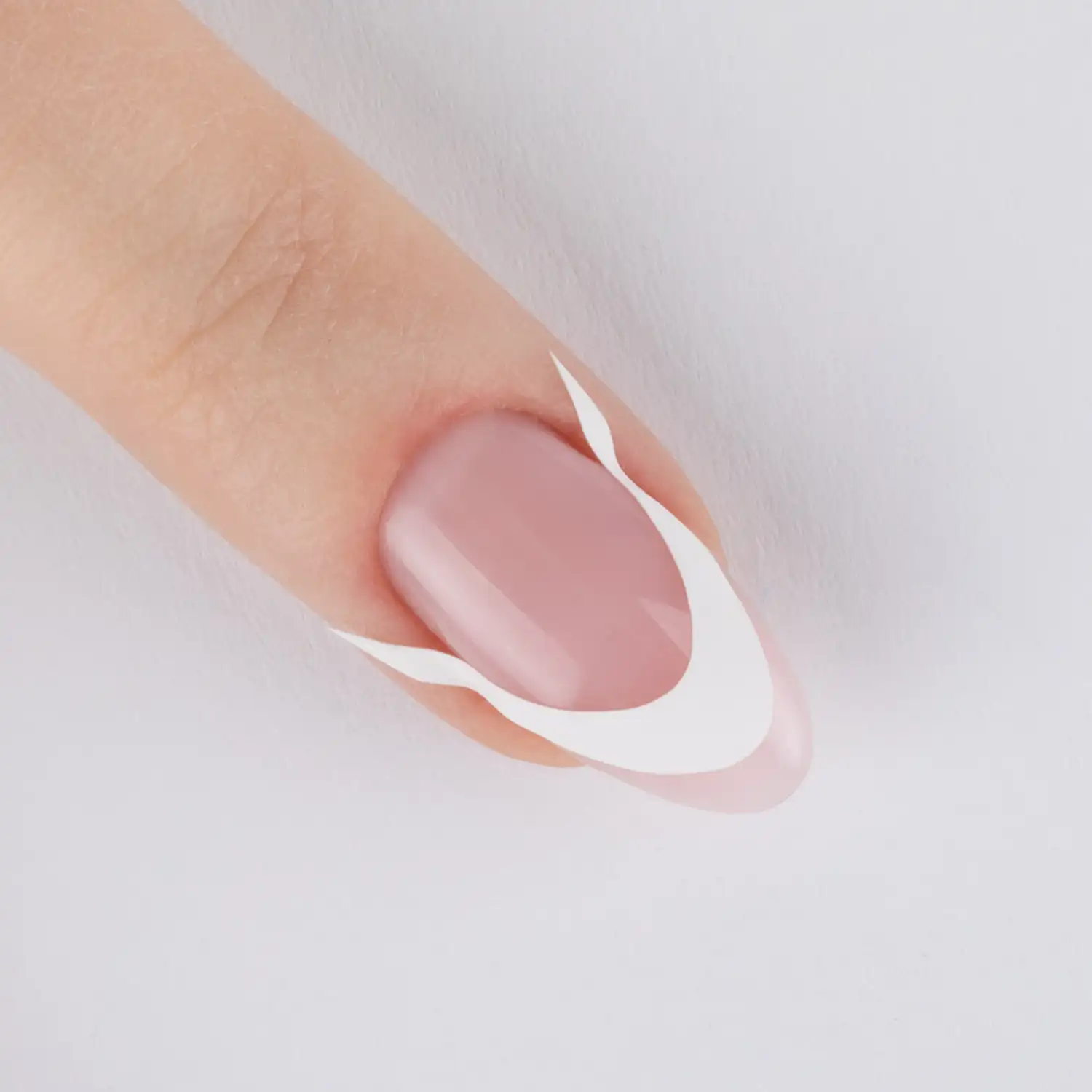 Samolepicí šablony na francouzskou manikúru, Oval 03 - 33ks