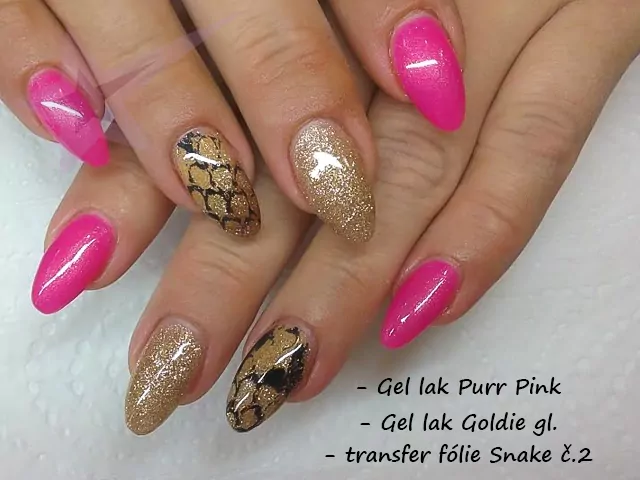 Zdobicí fólie na nehty - Snake, 110cm