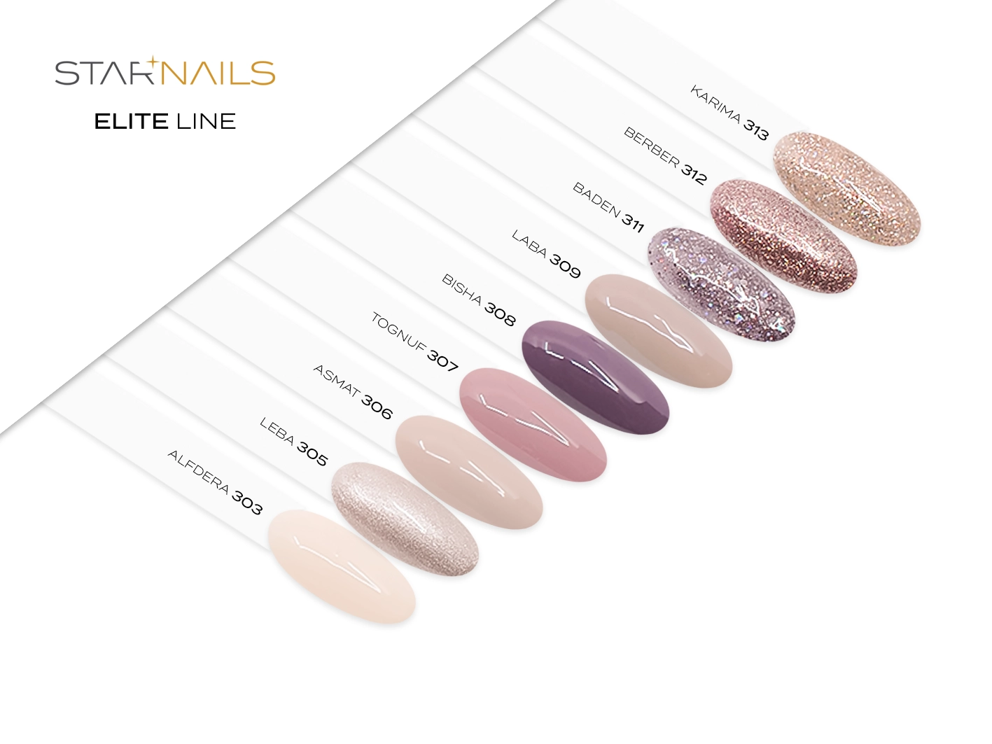 UV/LED Gel Polish Elite Line, 6ml, 308 - Bisha - gel lak