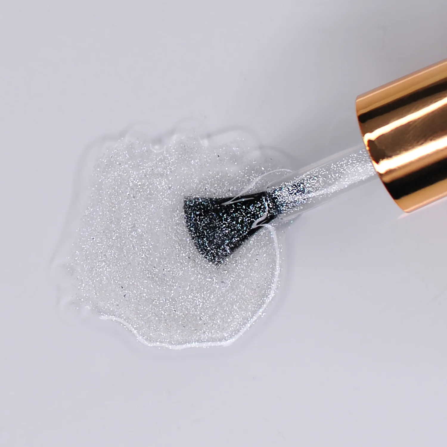 UV/LED Gel Polish Fairy Effect Finish, 6ml, 001 - Silver Aura  -  efektový závěrečný gel lak