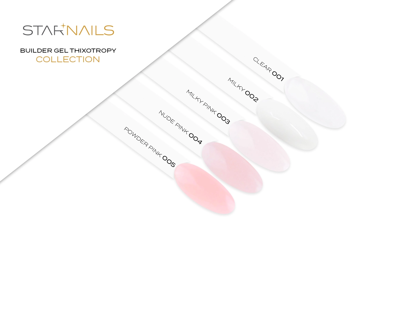 UV/LED Builder Gel Thixotropy, 15g - 005, Powder Pink - stavební tixo gel s tekutou pamětí