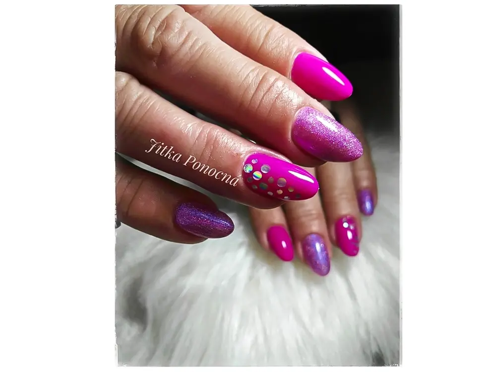 Nail Art zdobení - glitter - G169