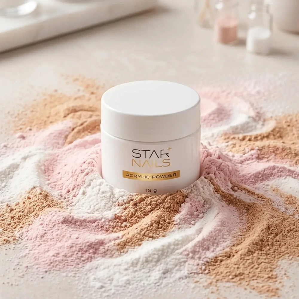 Acrylic powder Chalk White, 15g - bílý akrylový prášek