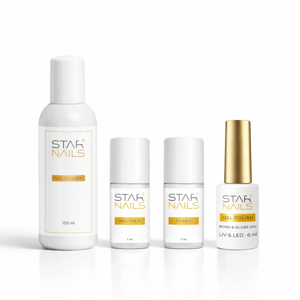 Sada STARNAILS Mini Star Starter Set Class + UV/LED S11 - modeláž gel lakem s UV lampou