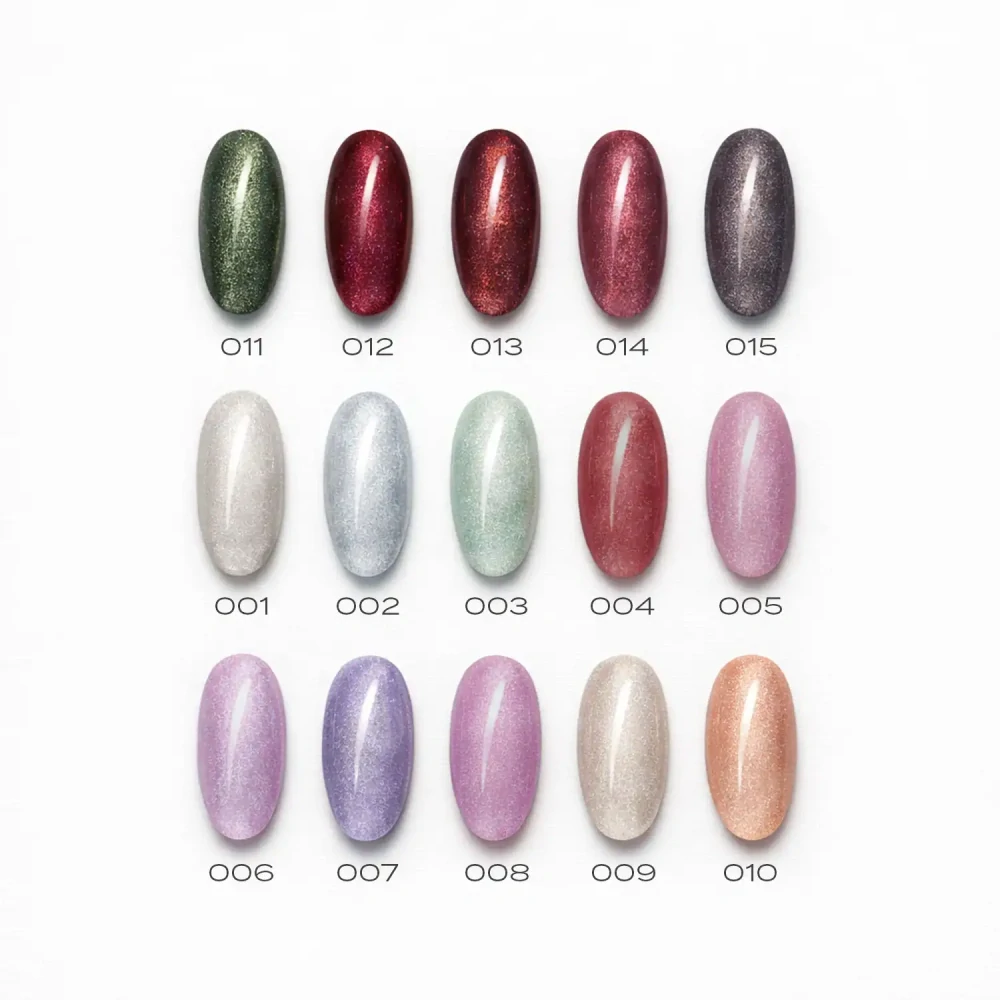 UV/LED Gel Polish Elite Line Cat Eye 6ml - 013, Rustic - vínově červený gel lak