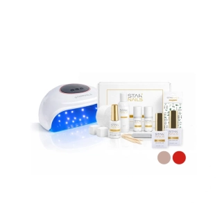 Sada STARNAILS Mini Star Starter Set Class + UV/LED S11 - modeláž gel lakem s UV lampou