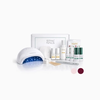 Sada STARNAILS Sensitive Line Starter Set  Charm + UV/LED S9 - modeláž gel lakem s UV lampou pro citlivé nehty