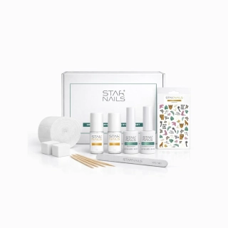 Sada STARNAILS Gel Polish Sensitive Line Starter Set - univerzální základ pro modeláž gel lakem bez lampy pro citlivé nehty