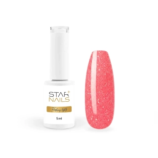 UV/LED Gel Polish Flashing Lights, 5ml - 023, Calypso - neonově korálově růžový gel lak