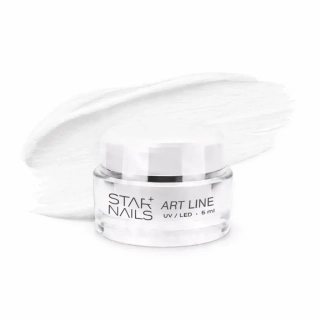 UV/LED Gel Art Line, 5ml, SN 1700 - White - barevný gel