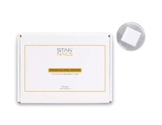 Removal foil Wraps Starnails - fólie k odstranění gel laku, 100ks