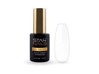 UV/LED Gel Polish Quick Finish Superstar, 10ml - lesklý závěrečný gel lak