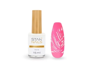 Stamping Nail Polish Starnails, 15ml - White - zdobicí lak