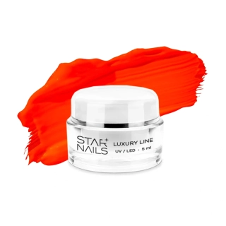 UV/LED Gel Luxury Line, 5ml, SN 036 - Burning Orange - barevný gel